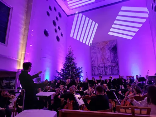 Orchester beim Eventgottesdienst in Herlikofen
