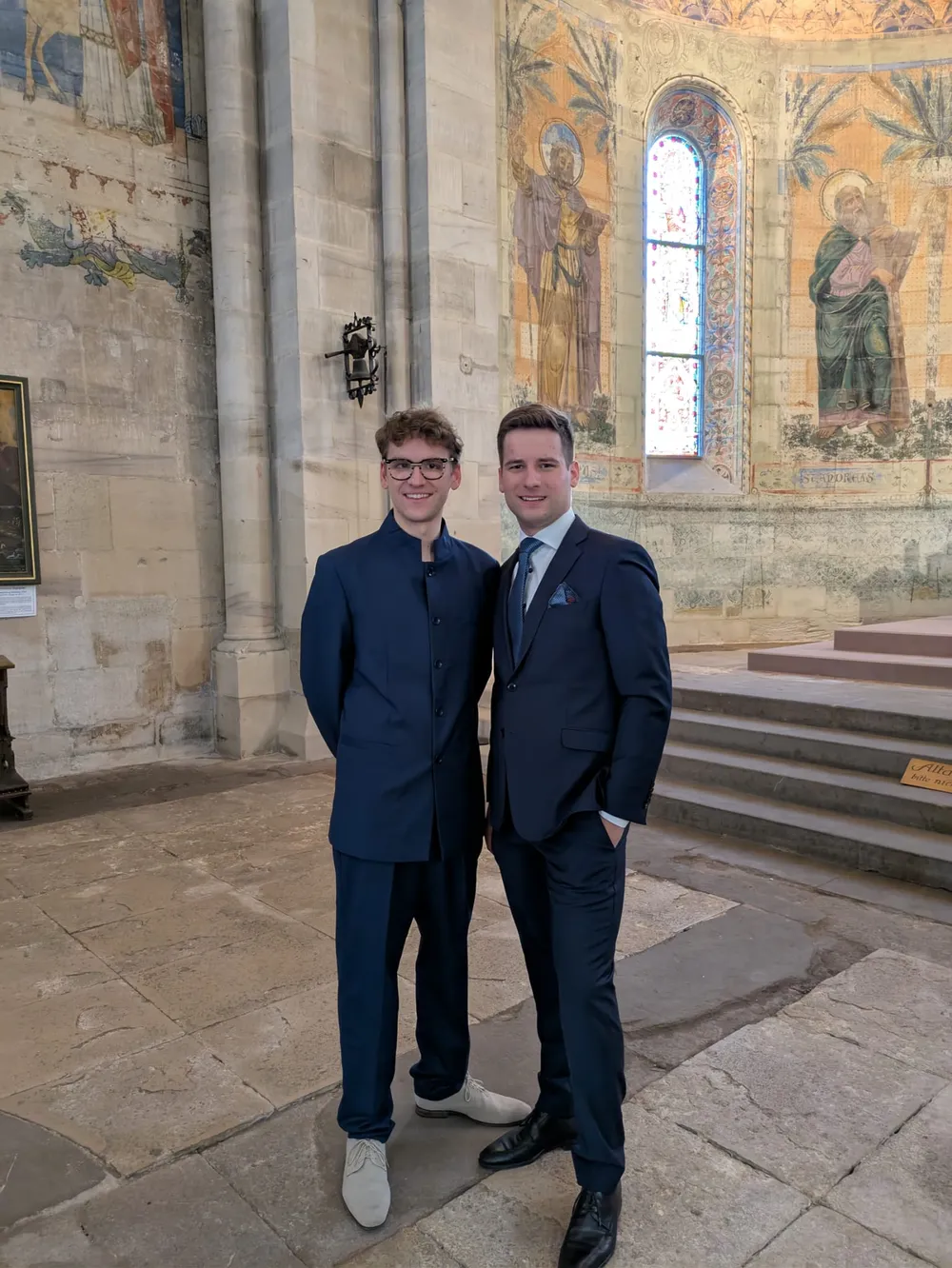 Yannick M. Groß und Robin Sing in der Johanniskirche