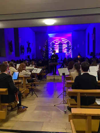 Orchester aus der Rückansicht